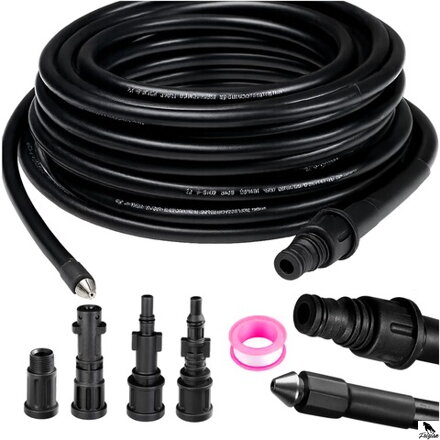 Маркуч за почистване на тръби с адаптер 15 м