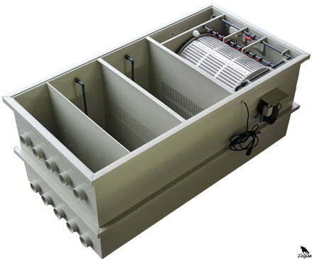 Комбиниран барабанен филтър CF100 с вградена биокамера + помпена камера