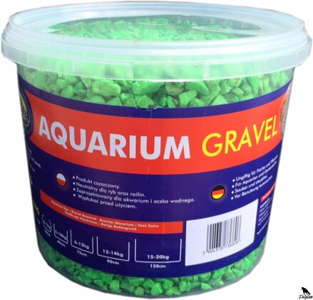 Akváriový štrk fluo zelený 5kg