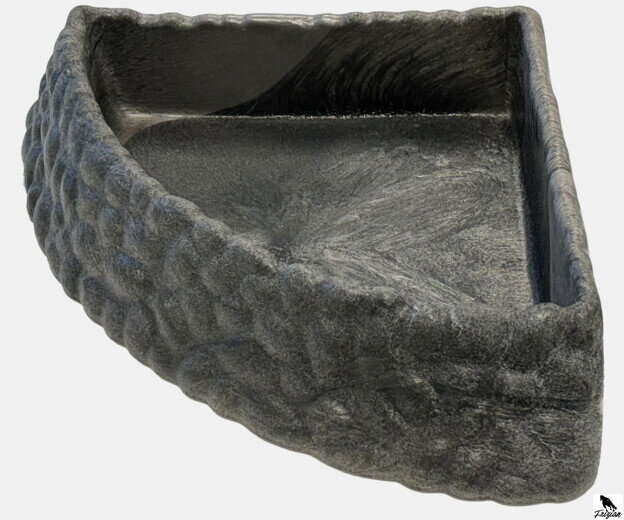 REPTO DECO CORNER DISH GREY XL 41x 36x 10