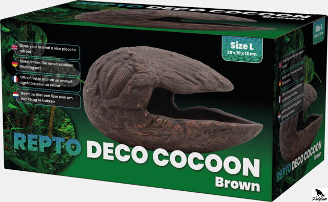 REPTO DECO COCOON BROWN L 15x 26x 14cm