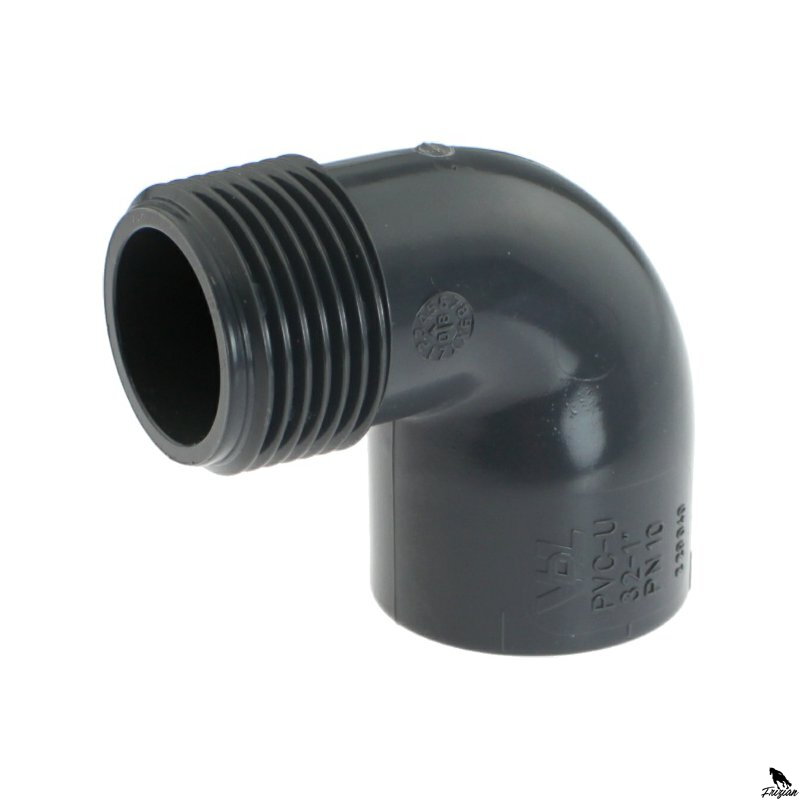 Budget Коляно 90° 63 mm, лепене x 2"