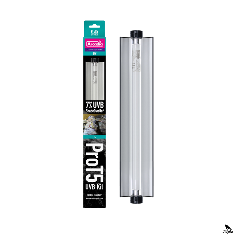 ARCADIA PRO T5 UVB SET SHADEDWELLER 7% UVB 8 WATT