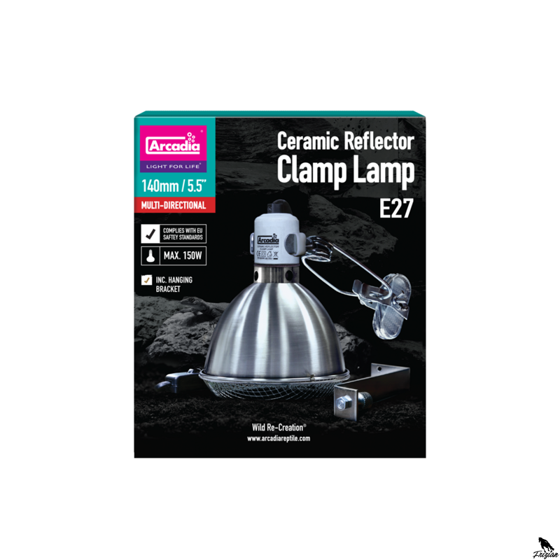 ARCADIA REFLECTOR CLAMP LAMP +DRŽIAK KERAMICKÝ E27 14cm NEREZ