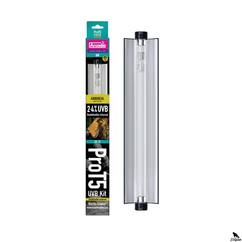 ARCADIA PRO T5 UVB SET SHADEDWELLER ARBOREAL 2,4% UVB 8 WATT