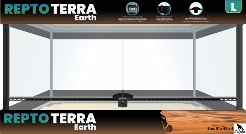 REPTO TERRA EARTH 91x46x46